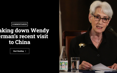 U.S.-China Perception Monitor: Breaking down Wendy Sherman’s recent visit to China