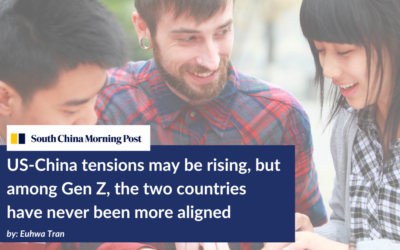 South China Morning Post: US-China tensions may be rising, but among Gen Z, the two countries have never been more aligned